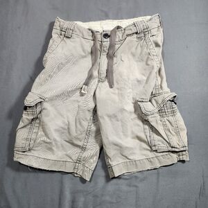 Aeropostale Cargo Shorts Men Sz. 29X12 Beige Khaki 100% Cotton Outdoor Y2k EUC